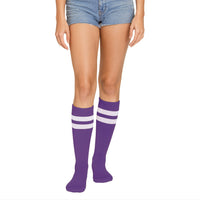 12 Pack Bulk Purple Knee High Socks Spirit, School & Halloween
