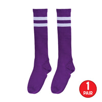 12 Pack Bulk Purple Knee High Socks Spirit, School & Halloween