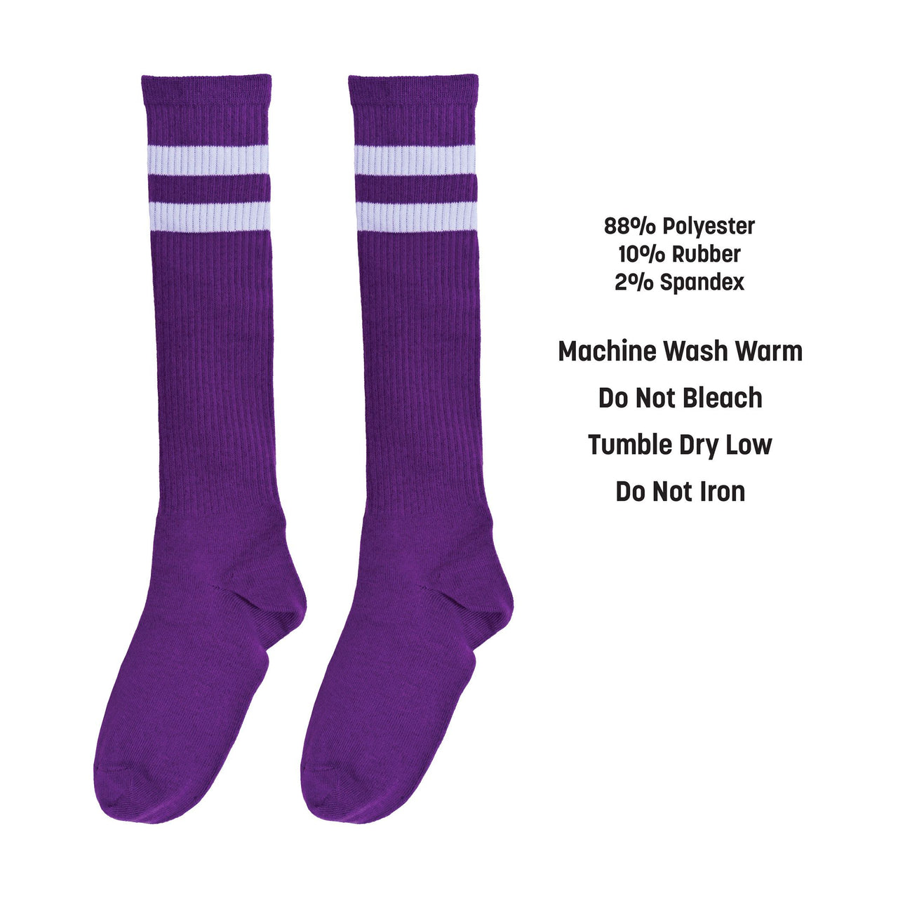 12 Pack Bulk Purple Knee High Socks Spirit, School & Halloween