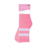 12 Pack Bulk Pink Knee Socks Spirit & School Pride Accessory