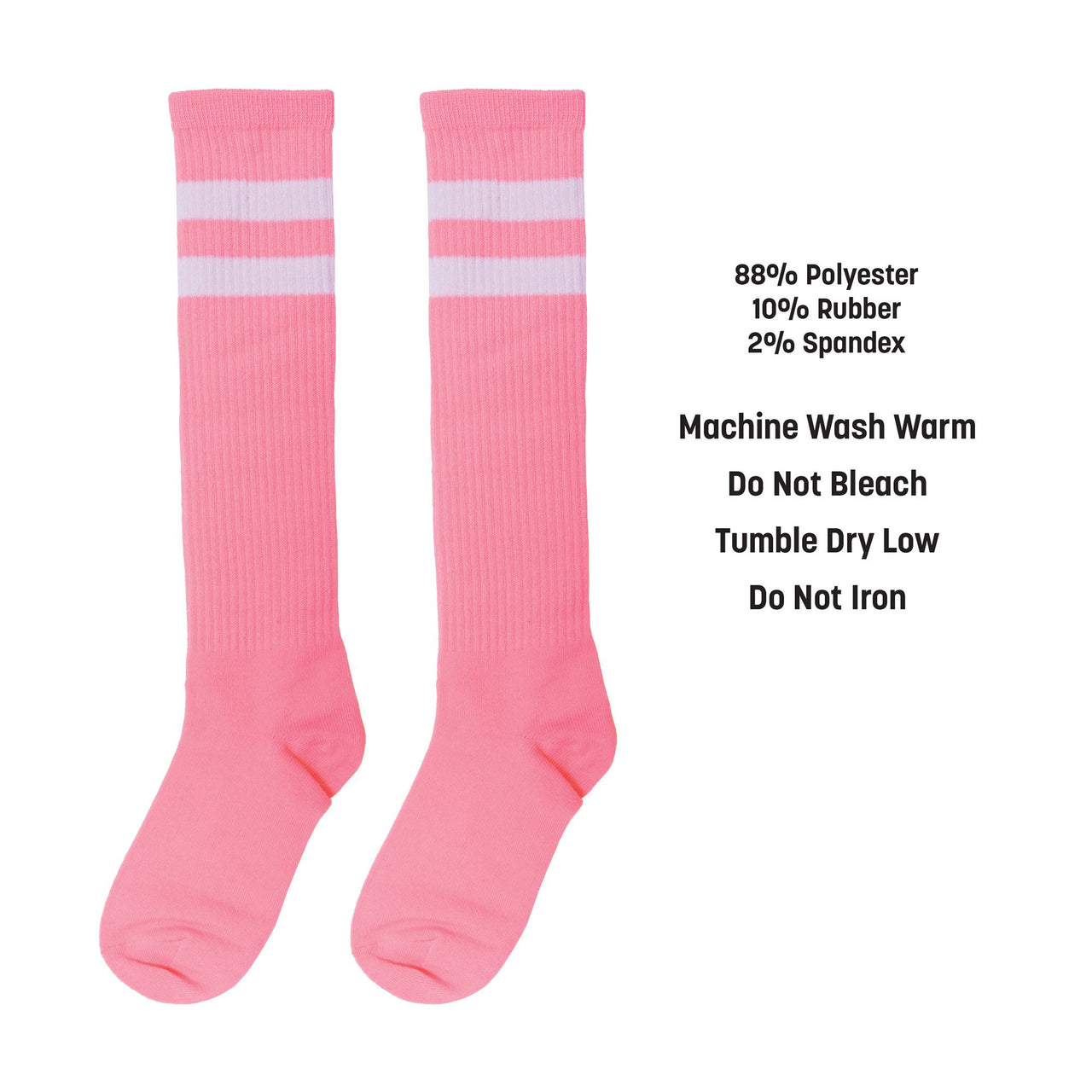 12 Pack Bulk Pink Knee Socks Spirit & School Pride Accessory