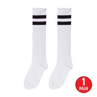 12 Pack Bulk White Knee Socks One Size Fits Most