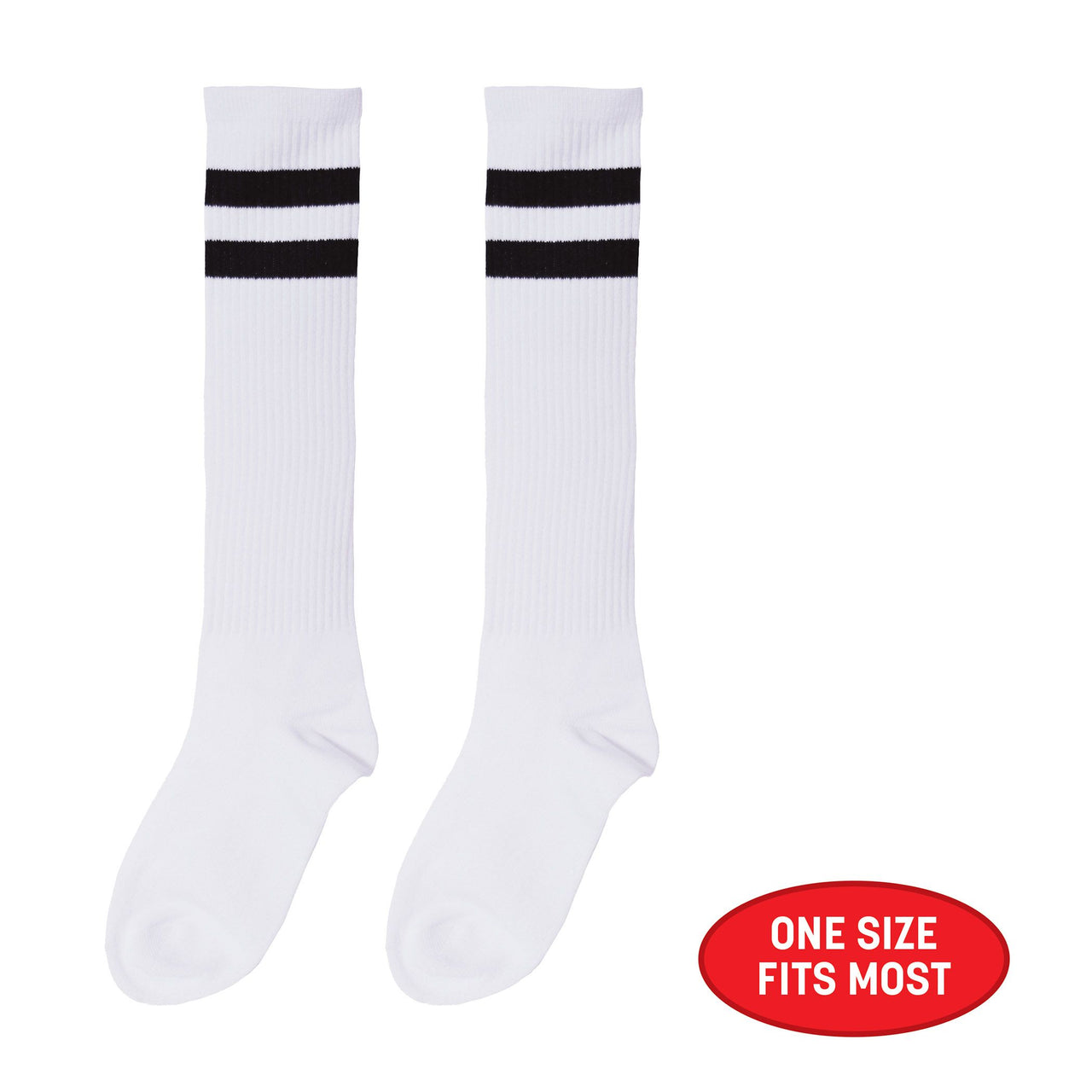 12 Pack Bulk White Knee Socks One Size Fits Most