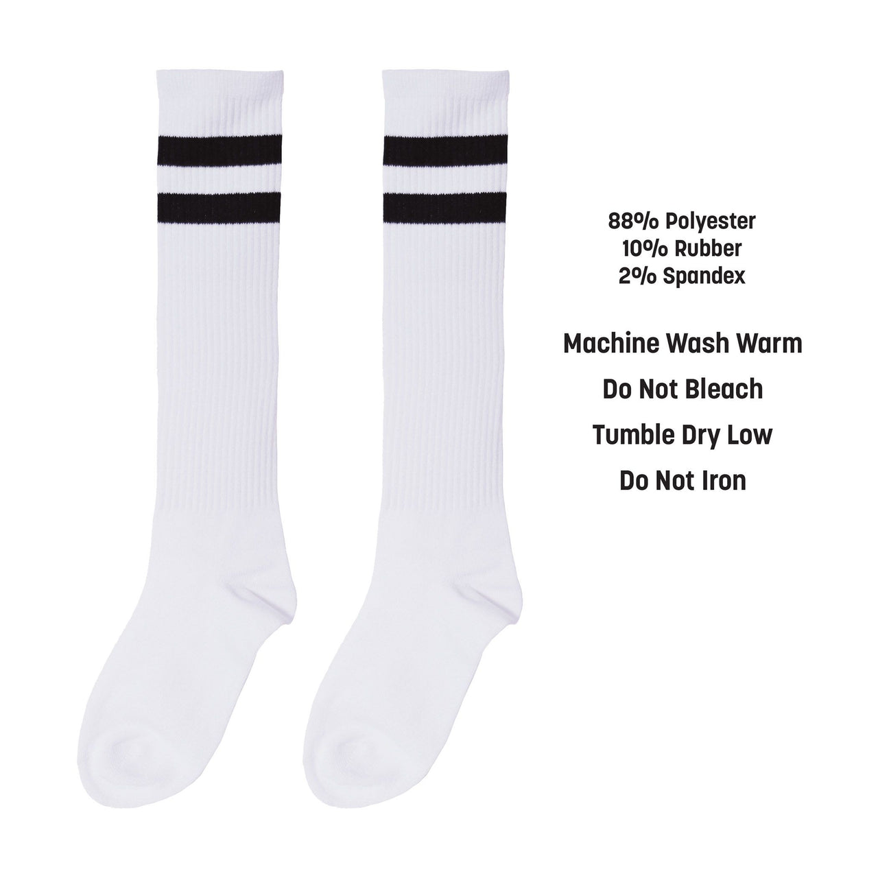 12 Pack Bulk White Knee Socks One Size Fits Most
