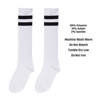 12 Pack Bulk White Knee Socks One Size Fits Most