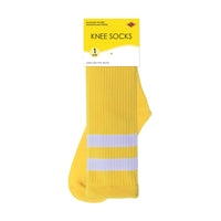 12 Pack Bulk Yellow Knee Socks One Size Fits Most for Spirit & Costumes