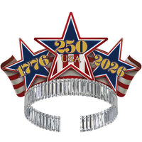 Semiquincentennial Patriotic Tiaras - 4 Pack
