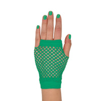 Green Fishnet Gloves - One Size Spirit & School Spirit