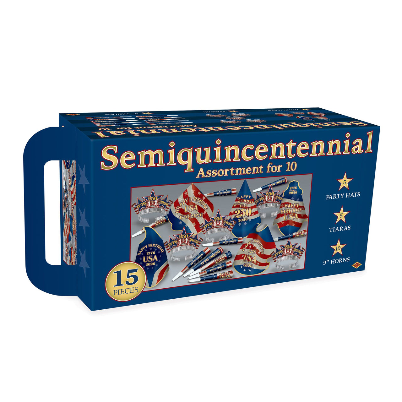 Semiquincentennial Patriotic Party Assortment for 10