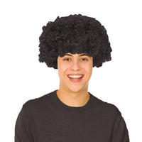 Curly Black Wig - Perfect for Costumes & Spirit Events