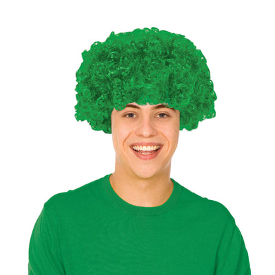 Green Curly Wig - Spirit, School & Halloween Fun