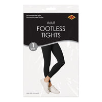12 Pack Bulk Black Adult Footless Tights One Size Fits Most