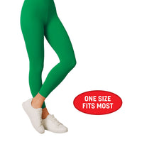 12 Pack Bulk Green Footless Tights One Size Fits Most Adults
