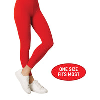 12 Pack Bulk Red Adult Footless Tights One Size Fits Most