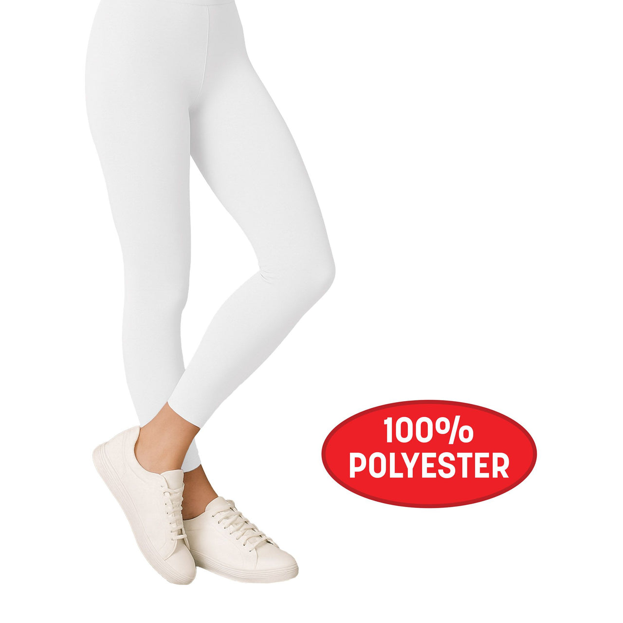 12 Pack Bulk White Adult Footless Tights One Size Fits Most