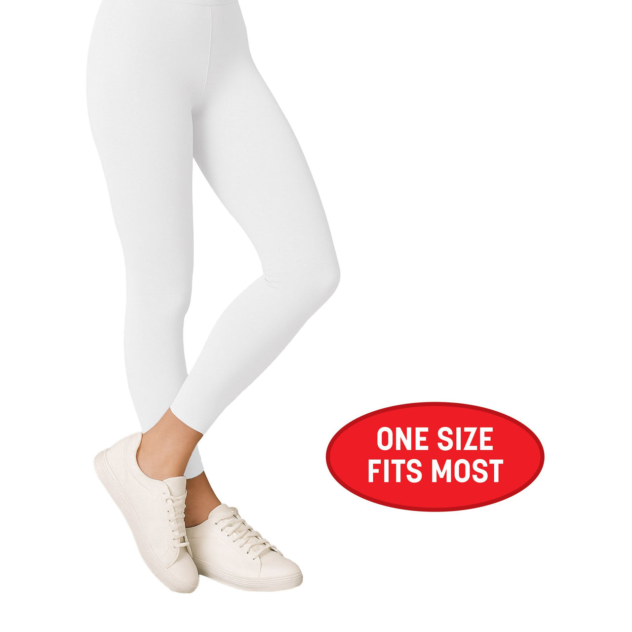 12 Pack Bulk White Adult Footless Tights One Size Fits Most