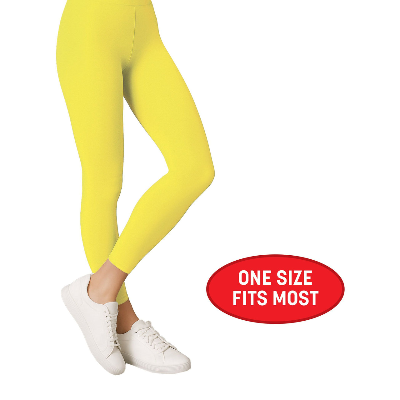 12 Pack Bulk Yellow Adult Footless Tights One Size Fits Most