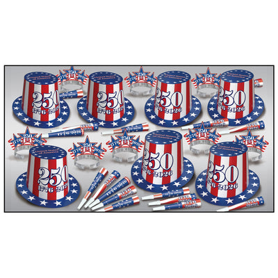 Semiquincentennial Party Assortment for 50 Guests - Patriotic Fun