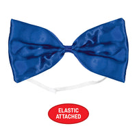 12 Pack Bulk Blue Bow Tie One Size Fits Most with Elastic Band