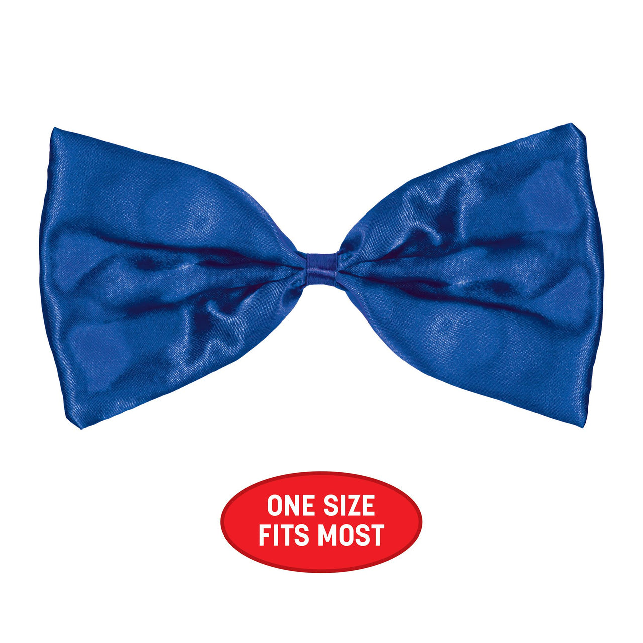 12 Pack Bulk Blue Bow Tie One Size Fits Most with Elastic Band