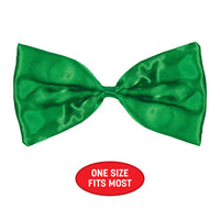 12 Pack Bulk Green Bow Tie One Size Fits Most with Elastic