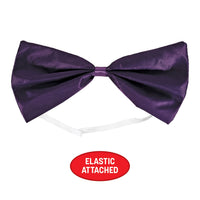 12 Pack Bulk Purple Bow Tie One Size Fits Most with Elastic