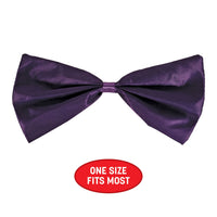 12 Pack Bulk Purple Bow Tie One Size Fits Most with Elastic