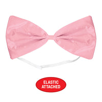 12 Pack Bulk Pink Bow Tie One Size Fits Most with Elastic