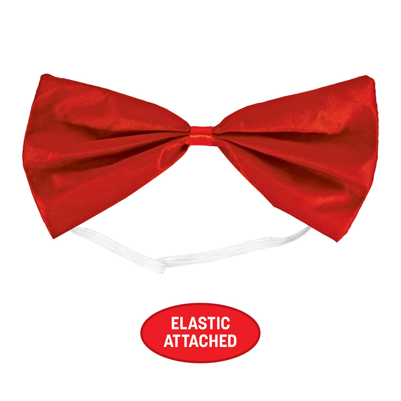 12 Pack Bulk Red Bow Tie One Size Fits Most with Elastic Band