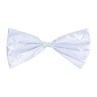 White Bow Tie - Elastic Attached | One Size Fits Most