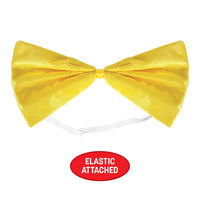 12 Pack Bulk Yellow Bow Tie One Size Fits Most with Elastic
