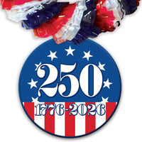 48 Pack Bulk Semiquincentennial Poly Leis Patriotic