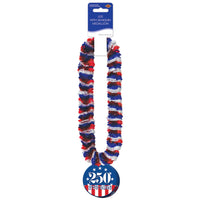 48 Pack Bulk Semiquincentennial Poly Leis Patriotic