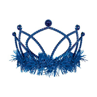 Blue Plastic Tiara with Combs - Spirit & School Events