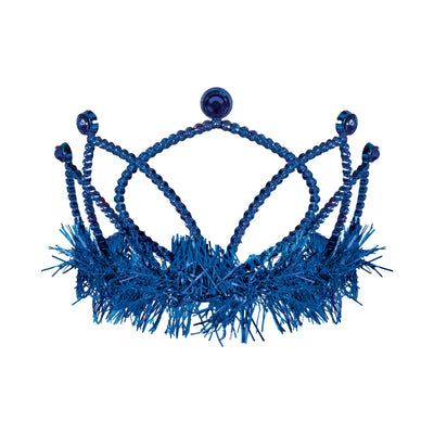 Blue Plastic Tiara with Combs - Spirit & School Events