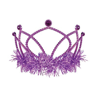 Purple Plastic Tiara with Combs - Spirit & School Event