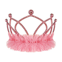 Pink Plastic Tiara with Combs - Spirit & Halloween Fun