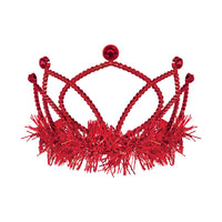 Red Plastic Tiara with Combs - Spirit & School Events