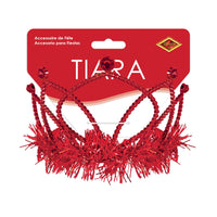 12 Pack Bulk Red Plastic Tiara with Combs Spirit & School Events