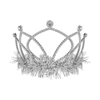 White Plastic Tiara with Combs - Spirit & School Events