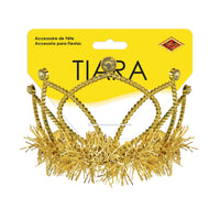 12 Pack Bulk Yellow Plastic Tiara with Combs Spirit & School Spirit