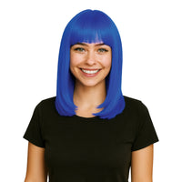 Blue Long Bob Wig - Perfect for Costumes & Spirit Events
