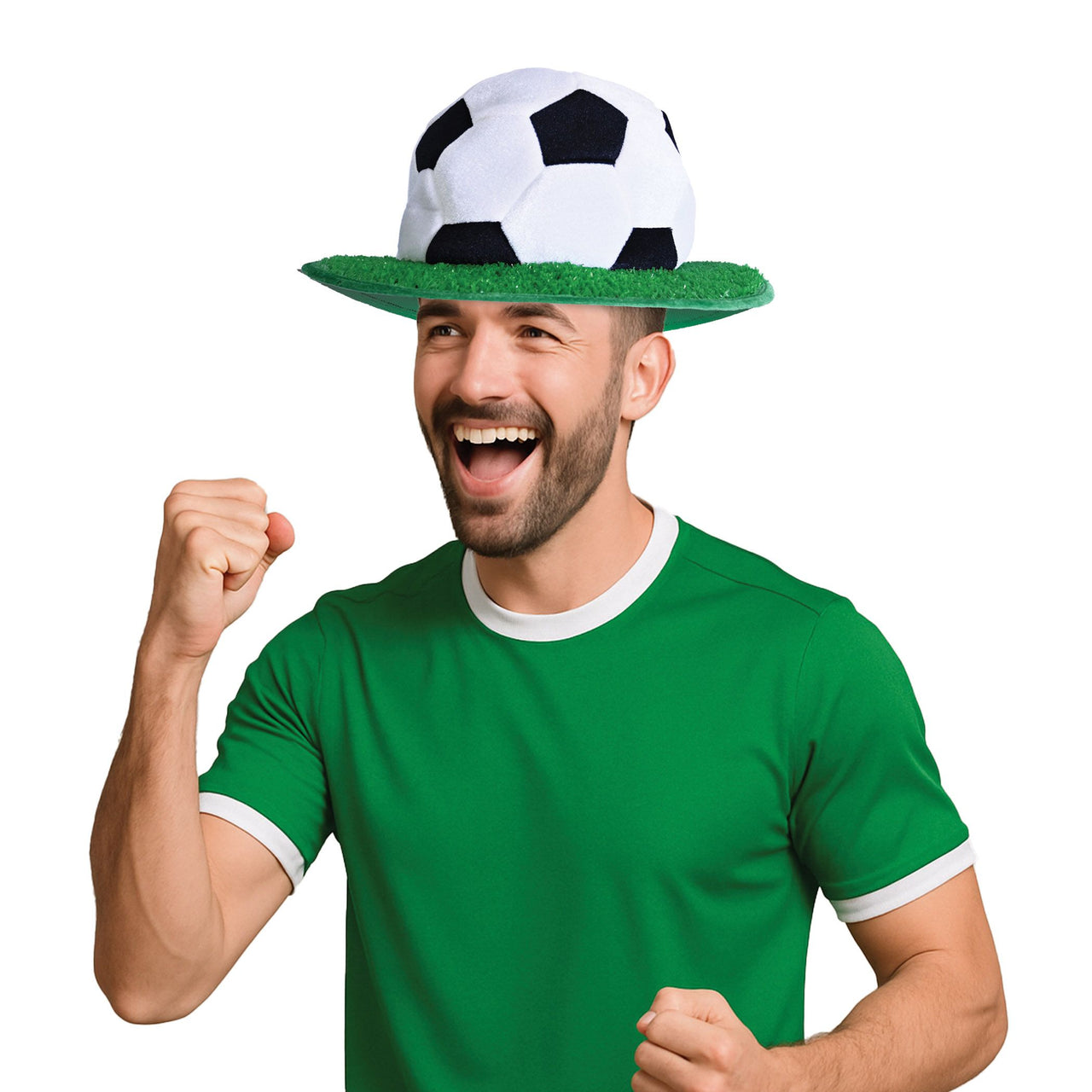 12 Pack Bulk Plush Soccer Ball Hat One Size Fits Most Sports Fans