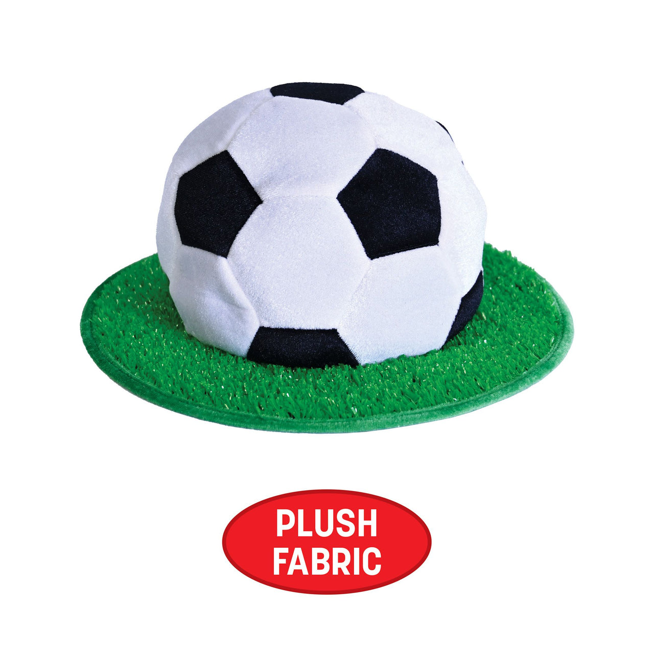 12 Pack Bulk Plush Soccer Ball Hat One Size Fits Most Sports Fans
