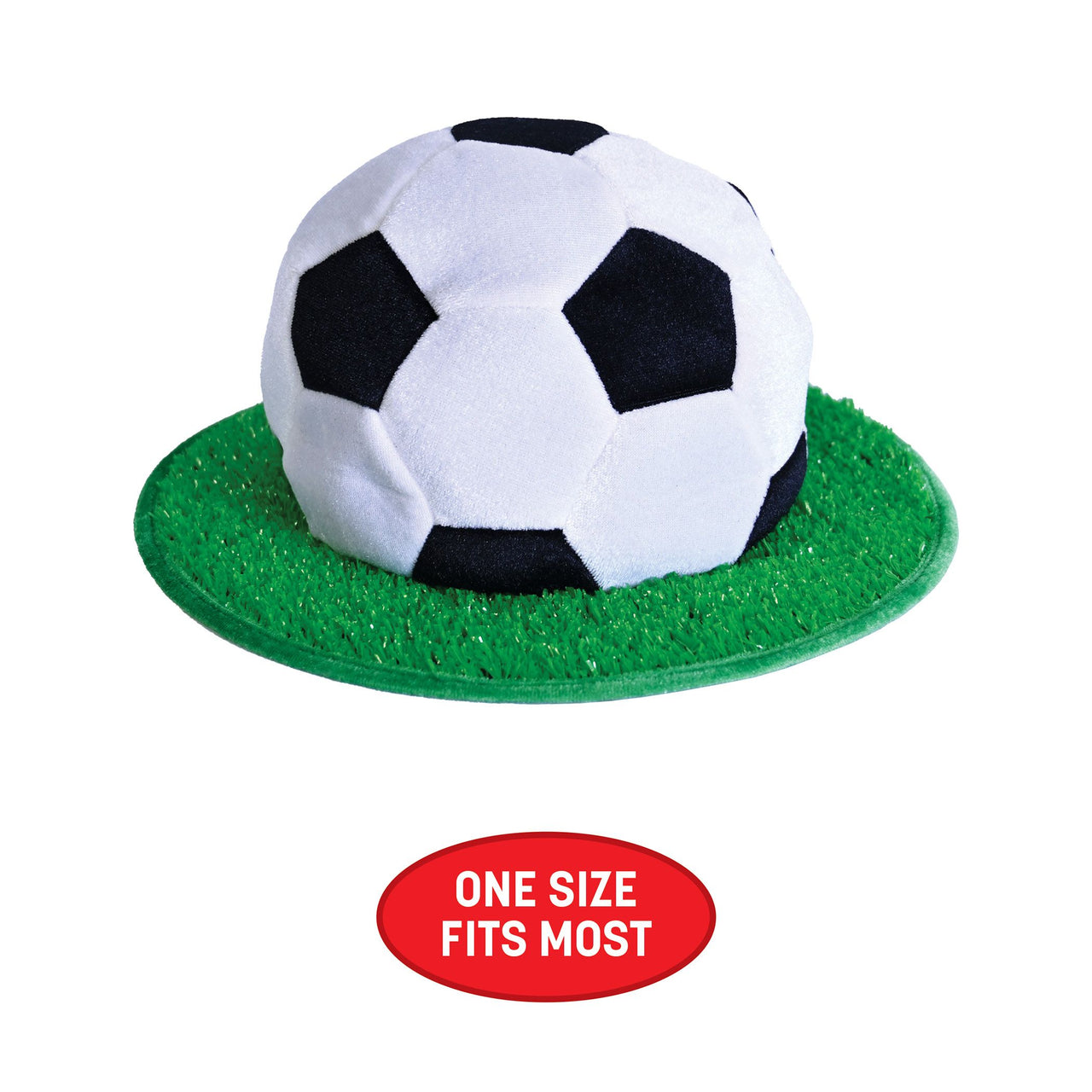 12 Pack Bulk Plush Soccer Ball Hat One Size Fits Most Sports Fans