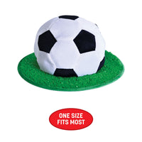 12 Pack Bulk Plush Soccer Ball Hat One Size Fits Most Sports Fans