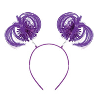 Purple Ponytail Boppers - Spirit & School Headband