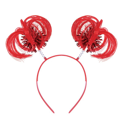 Red Ponytail Boppers - Fun Spirit Headband