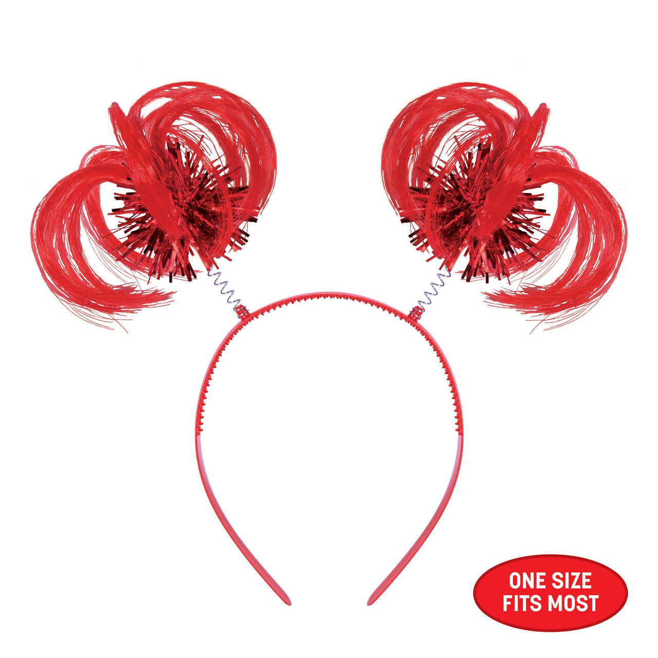 12 Pack Bulk Red Ponytail Boppers Fun Spirit Headband