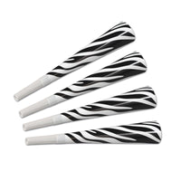Packaged Zebra Print Horns - Bulk/192 Horns